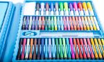 Picture of Super Mega 208 Pcs Art Pencil Box Drawing Set Painting Set felt-tip pens crayons pastels paints Suitcase