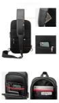 Picture of Arctic Hunter Tough Men Series XB00113 Water Resistant Expandable Shoulder Bag Anti-Theft Crossbody Sling Bag