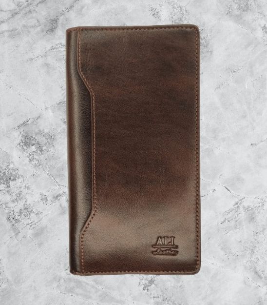 GENUINE LEATHER MEN’S LONG WALLET AL-113