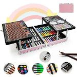 Unicorn 145 Piece Art Set Kids Art Drawing Set perfect as Birthday Gift for Boys and Girls