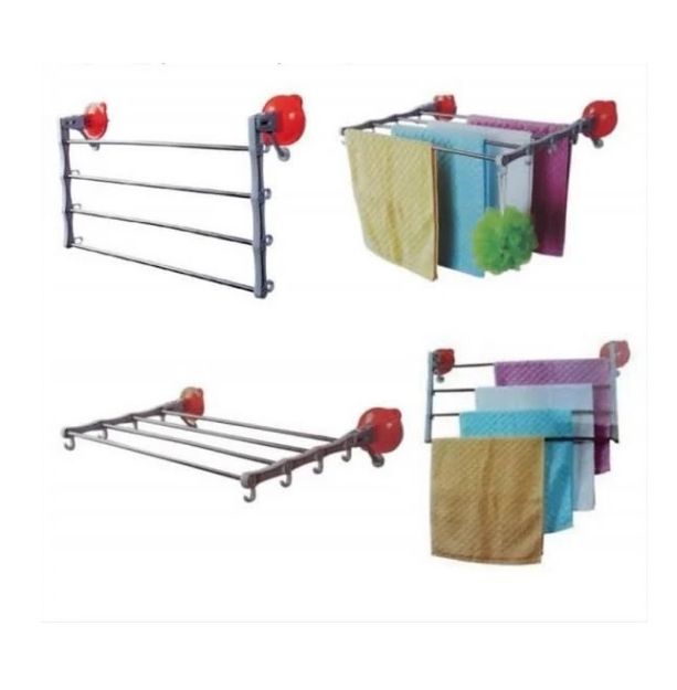 Wash Clothes Strong Chuck Drying Rack and Room Organizer with Hooks