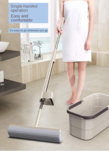 Hand- Free Cotton Towel Mop