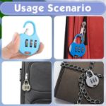 Cute Mini Combinations Padlock for Luggage Backpack Handbag