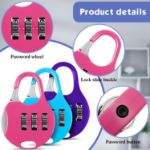 Cute Mini Combinations Padlock for Luggage Backpack Handbag