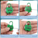 Cute Mini Combinations Padlock for Luggage Backpack Handbag